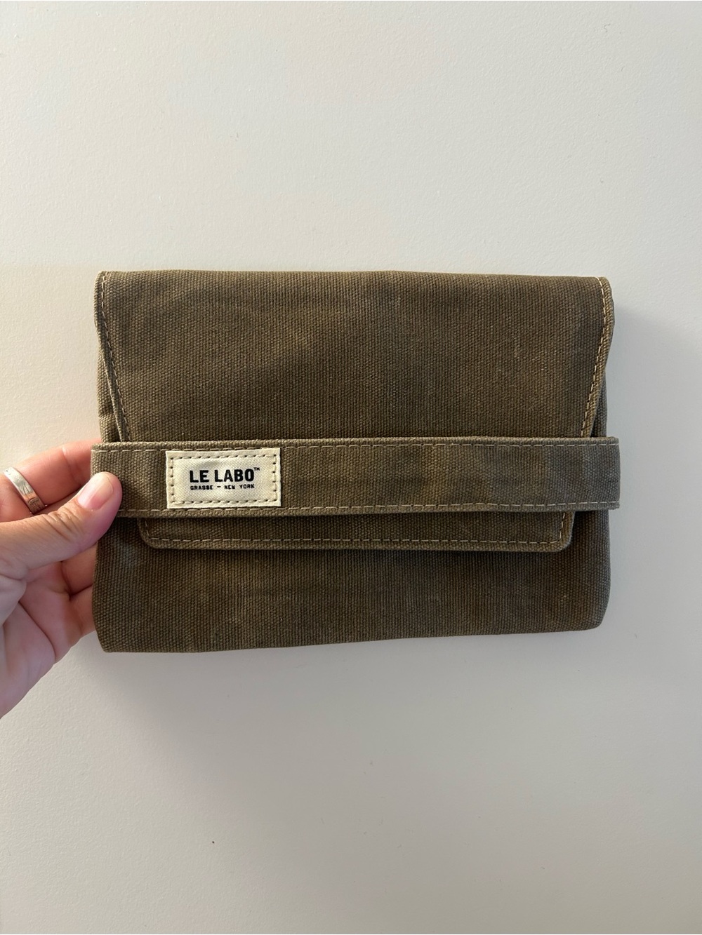 Le Labo x Singapore Airlines Business Class Green Waxed Canvas Amenity BAG ONLY